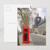 Westminster en Big Ben, Londen Verenigd Koninkrijk Briefkaart (Voorkant / Achterkant)