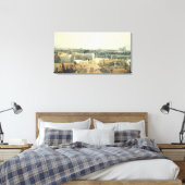 Westminster en Lambeth Canvas Afdruk (Insitu (Slaapkamer))