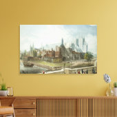 Westminster Hall en Abbey Canvas Afdruk (Insitu (Woonkamer))