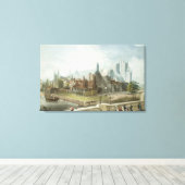 Westminster Hall en Abbey Canvas Afdruk (Insitu (Houten vloer))