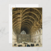 Westminster Hall, gegraveerd door J. Bluck pub Briefkaart (Voorkant / Achterkant)