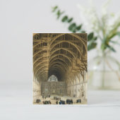Westminster Hall, gegraveerd door J. Bluck pub Briefkaart (Staand voorkant)