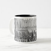Westminster Hall Tweekleurige Koffiemok (Voorkant links)
