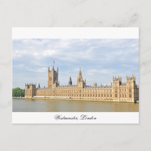 Westminster in Londen, Verenigd Koninkrijk Briefkaart (Voorkant)