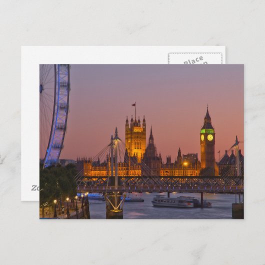 Westminster, Londen, Engeland Briefkaart (Voorkant / Achterkant)