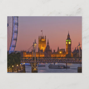 Westminster, Londen, Engeland Briefkaart