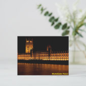 Westminster Palace bij nacht Briefkaart (Staand voorkant)