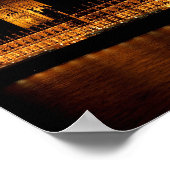 Westminster Palace bij nacht Poster (Hoek)