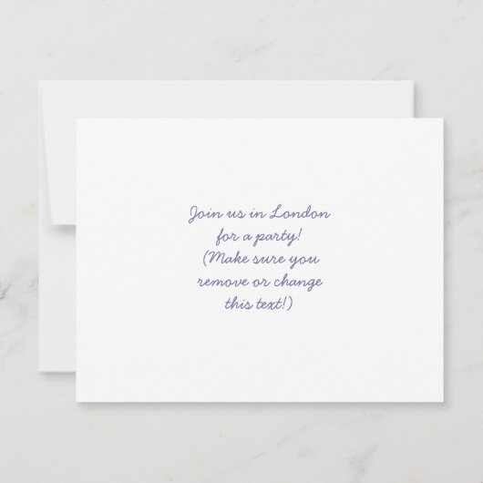 Westminster Palace en Bridge met Big Ben Kaart (Achterkant)