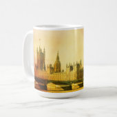Westminster Palace en Bridge met Big Ben Koffiemok (Voorkant links)