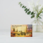 Westminster Palace en Bridge met Big Ben Visitekaartje (Staand voorkant)