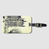 Westminster, Parlement, Winter Londen - Brits Bagagelabel (Voorkant (horizontaal))