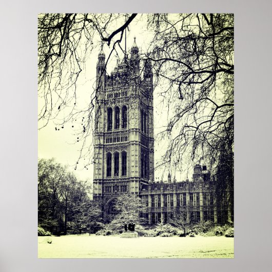 Westminster, Parlement, Winter Londen - Brits Poster (Voorkant)