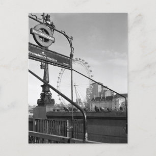 Westminster Station, Londen Briefkaart Verenigd Ko