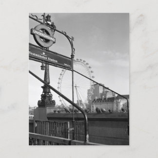 Westminster Station, Londen Briefkaart Verenigd Ko