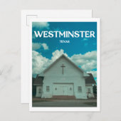 Westminster (Texas) Abbey Briefkaart (Voorkant / Achterkant)