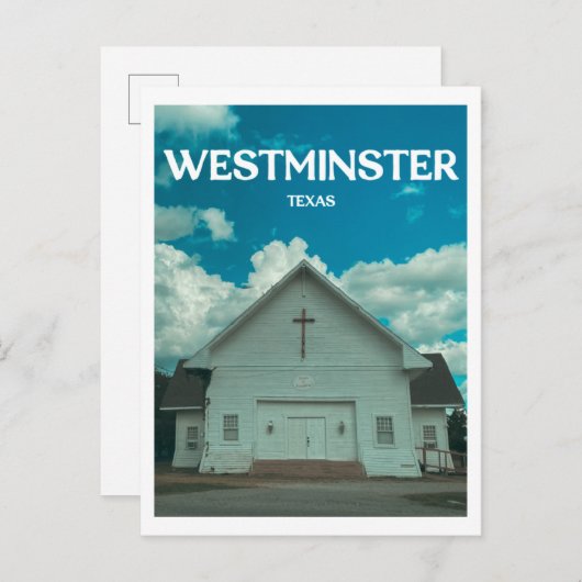 Westminster (Texas) Abbey Briefkaart (Voorkant / Achterkant)