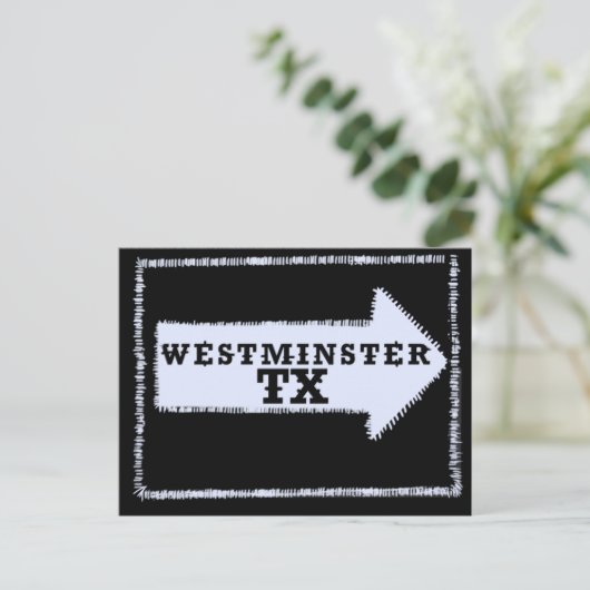Westminster (Texas) Patch Briefkaart (Staand voorkant)