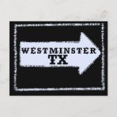 Westminster (Texas) Patch Briefkaart (Voorkant)