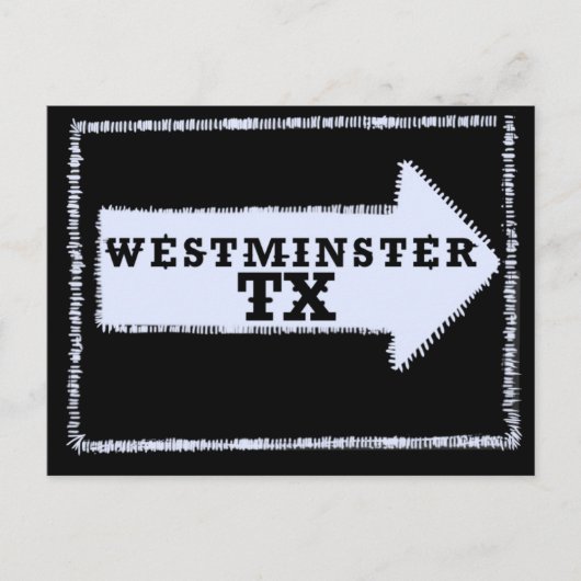 Westminster (Texas) Patch Briefkaart (Voorkant)