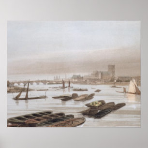 Westminster van de Waterloorbrug, waarin de Poster