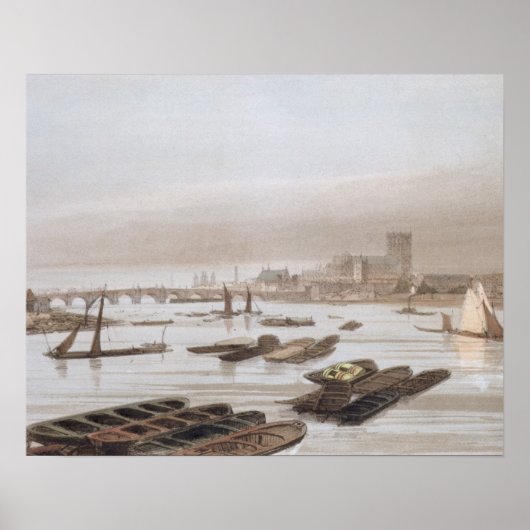 Westminster van de Waterloorbrug, waarin de Poster (Voorkant)