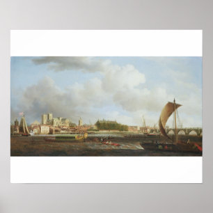 Westminster van Lambeth, met de ceremoniële schuur Poster