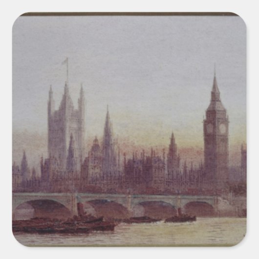 Westminster Vierkante Sticker (Voorkant)