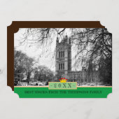 Westminster, Winter Londen & Happy New Year! Kaart (Voorkant / Achterkant)