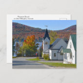 Westmore Church op Lake Willoughby Briefkaart (Voorkant / Achterkant)