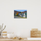 Westmore-kerk aan Lake Willoughby Poster (Keuken)