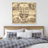 Westmoreland County, Pennsylvania Canvas Afdruk (Insitu (Slaapkamer))