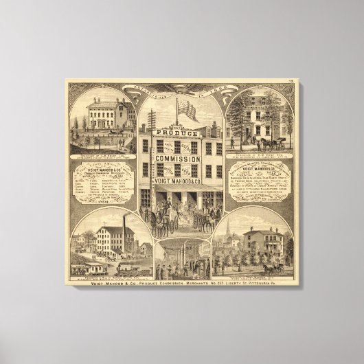 Westmoreland County, Pennsylvania Canvas Afdruk (Voorkant)