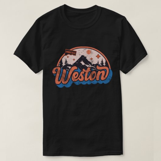 Weston, Connecticut T-shirt (Design voorkant)