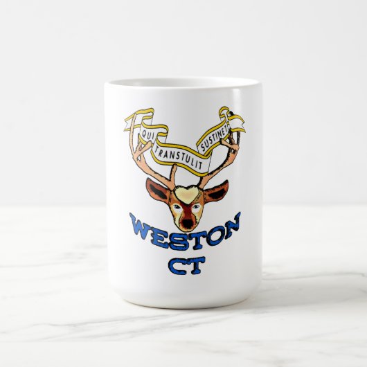 Weston Connecticut USA Deer Magische Mok (Midden)