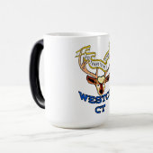 Weston Connecticut USA Deer Magische Mok (Voorkant links)