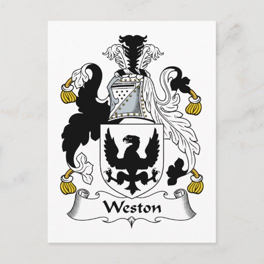 Weston Family Crest Briefkaart (Voorkant)