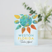 Weston Florida Sunshine Travel Briefkaart (Staand voorkant)