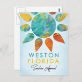 Weston Florida Sunshine Travel Briefkaart (Voorkant / Achterkant)