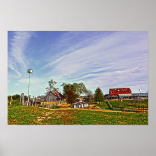 Weston, Missouri, boerderij Poster