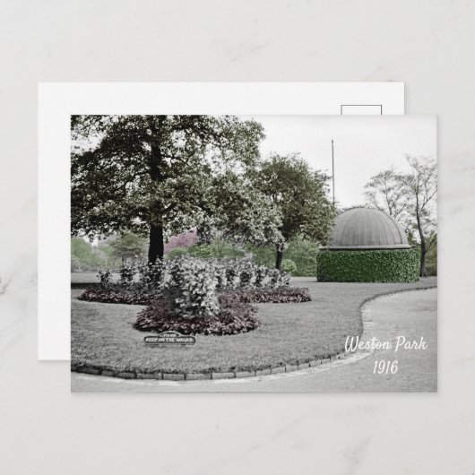 Weston Park Sheffield England 1916 Briefkaart (Voorkant / Achterkant)