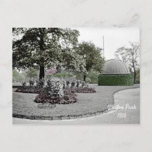 Weston Park Sheffield England 1916 Briefkaart