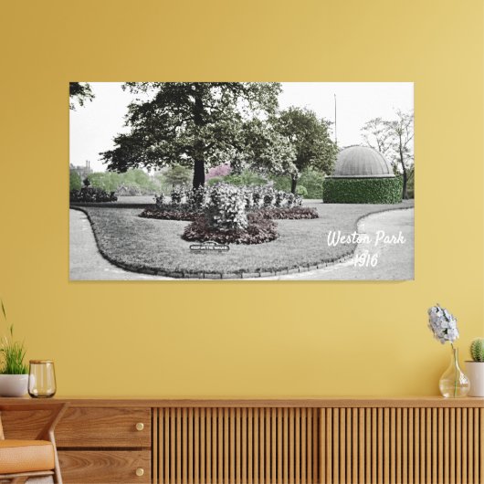 Weston Park Sheffield England 1916 Canvas Afdruk (Insitu (Woonkamer))
