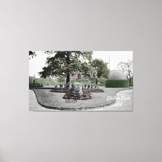 Weston Park Sheffield England 1916 Canvas Afdruk (Voorkant)