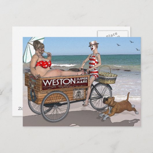 Weston Super Mare Briefkaart (Voorkant / Achterkant)