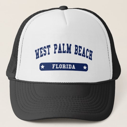 Westpalm Beach Florida College Style shirts Trucker Pet (Voorkant)