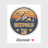 Westphalia, Iowa Sticker (Vel)