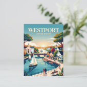 Westport Connecticut Briefkaart (Staand voorkant)