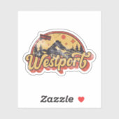 Westport, Connecticut Sticker (Vel)