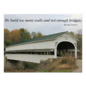 Westport Covered Bridge Inspiration Foto Afdruk (Voorkant)